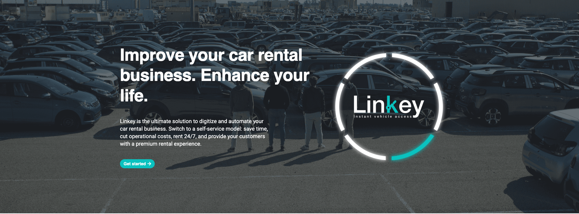 2hire Linkey homepage